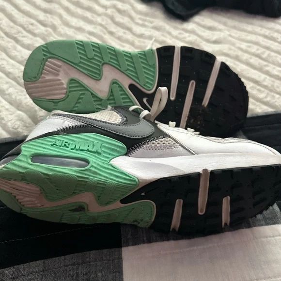 Nike Air Max Sneakers in White, Gray, and Green - Picture 3 of 4